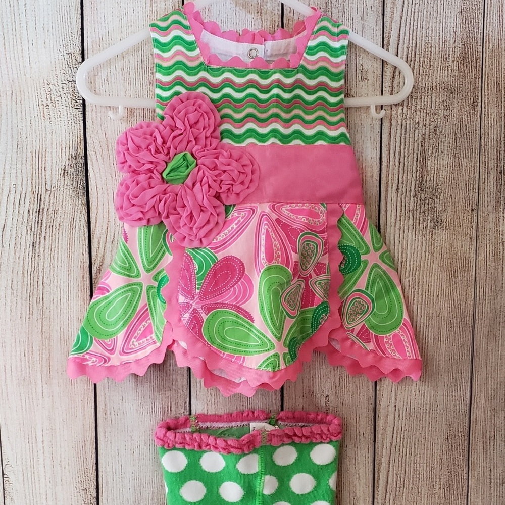 Mud Pie 2 Pc. Outfit 0-6 Month